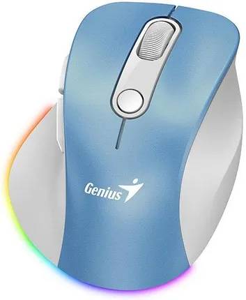 Мышь Genius Ergo 9000S Pro, голубой, (31030039401)