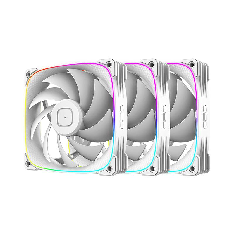 Вентилятор 12x12см Geometric Future Squama 3003W-12 White Triple Pack 1F3003W312000, 3шт