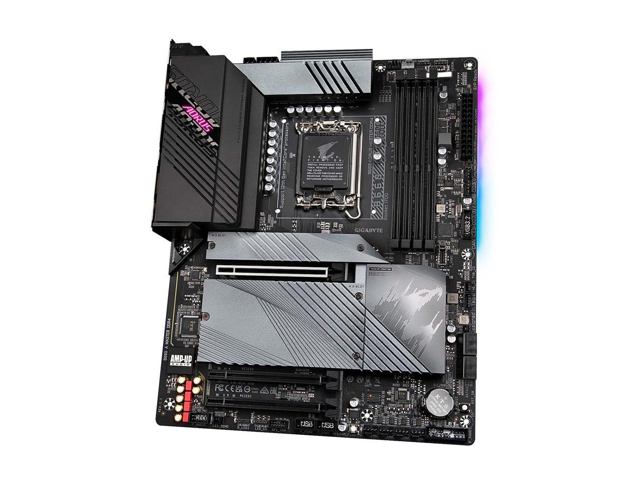 Материнская плата Gigabyte B660 AORUS MASTER DDR4, LGA1700, (HDMI, DP), 4xDDR IV, ATX