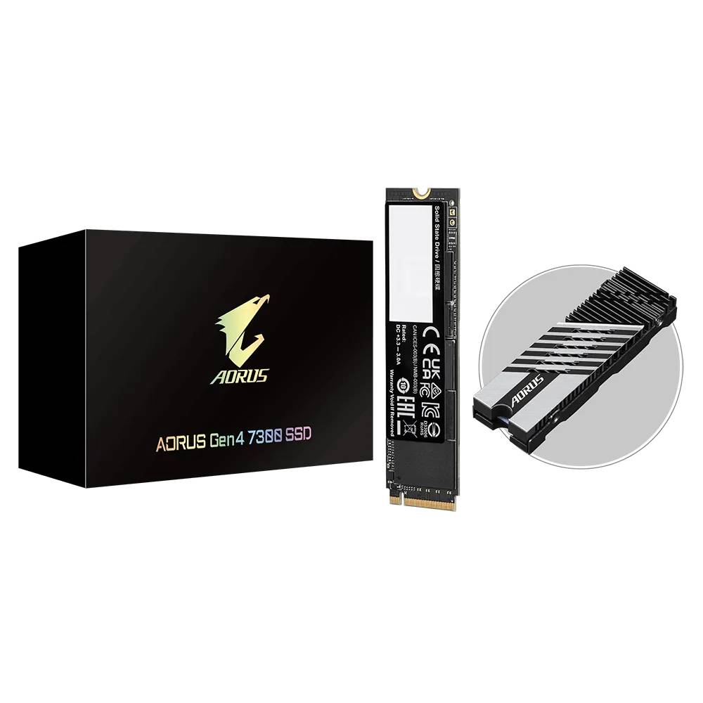 1Tb SSD Gigabyte Aorus Gen4 7300 AG4731TB, (7300/6000), NVMe M.2