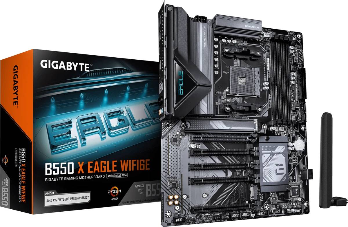 Материнская плата Gigabyte B550 X EAGLE WF6E, AM4, (HDMI), 4xDDR IV, ATX
