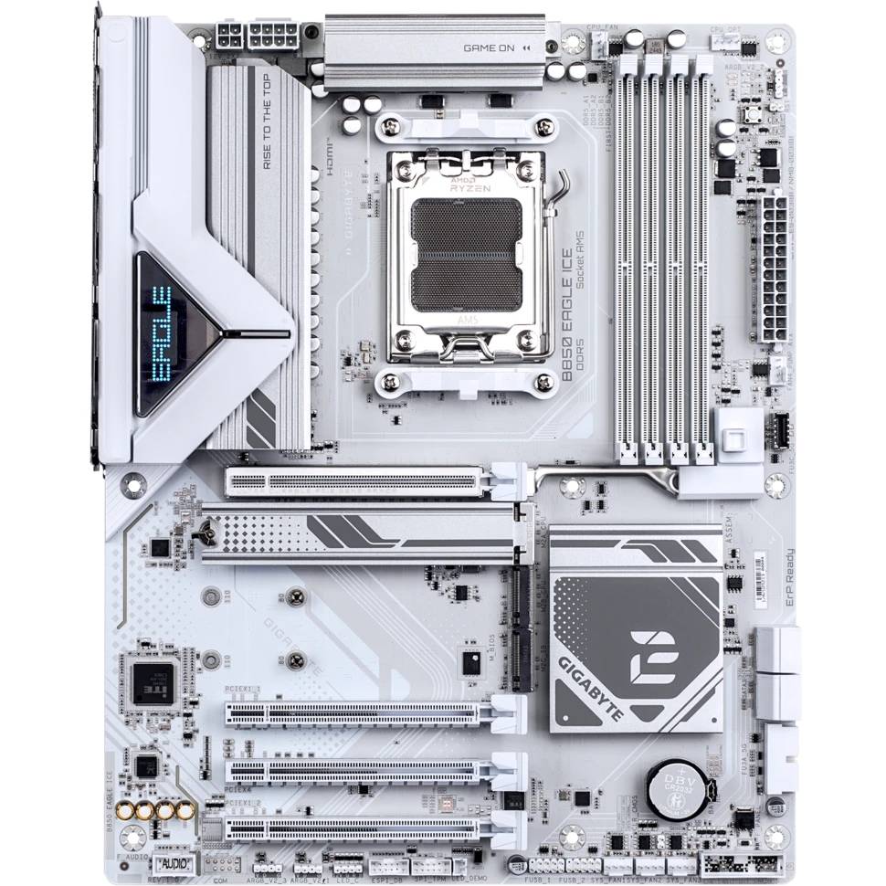Материнская плата Gigabyte B850 EAGLE ICE, AM5, (DP, HDMI), 4xDDR V, ATX