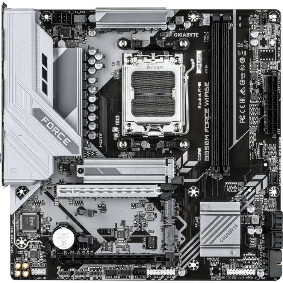 Материнская плата Gigabyte B850M Force WIFI6E rev.1.1, AM5, (HDMI, DP), 2xDDR V, mATX