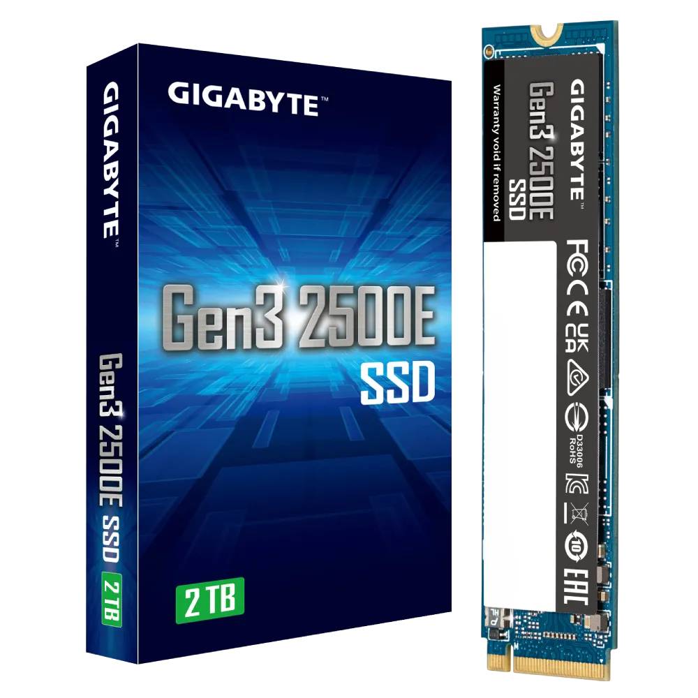 2Tb SSD Gigabyte Gen3 2500E G325E2TB, (2300/2000), NVMe M.2