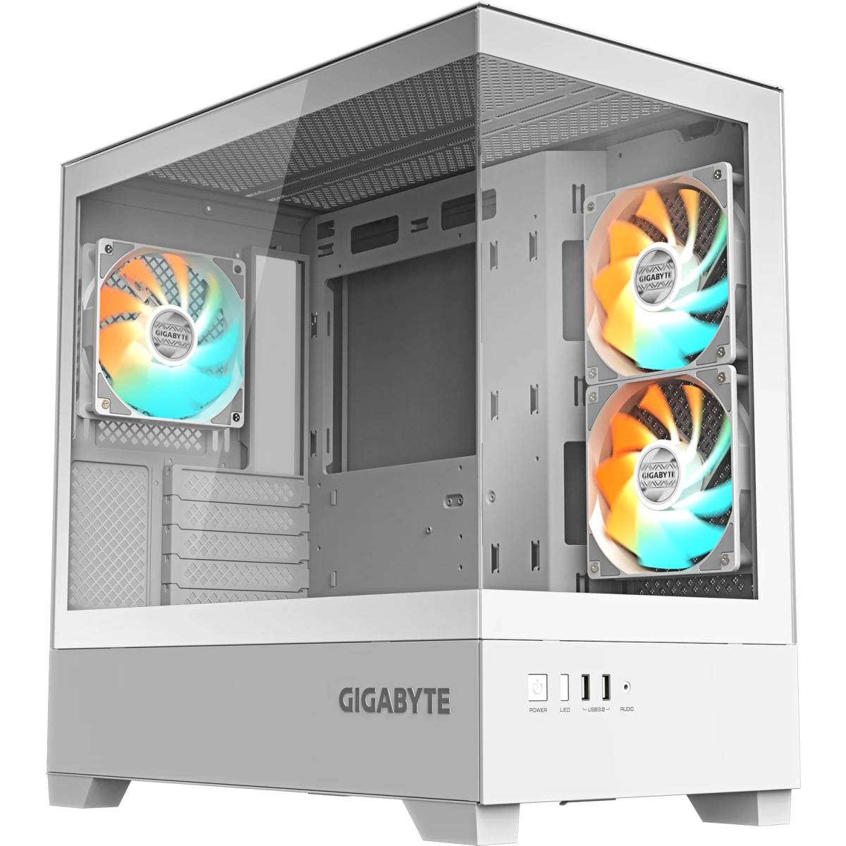 Корпус Gigabyte C201 Panoramic ICE (GB-C201PI), без БП, mATX