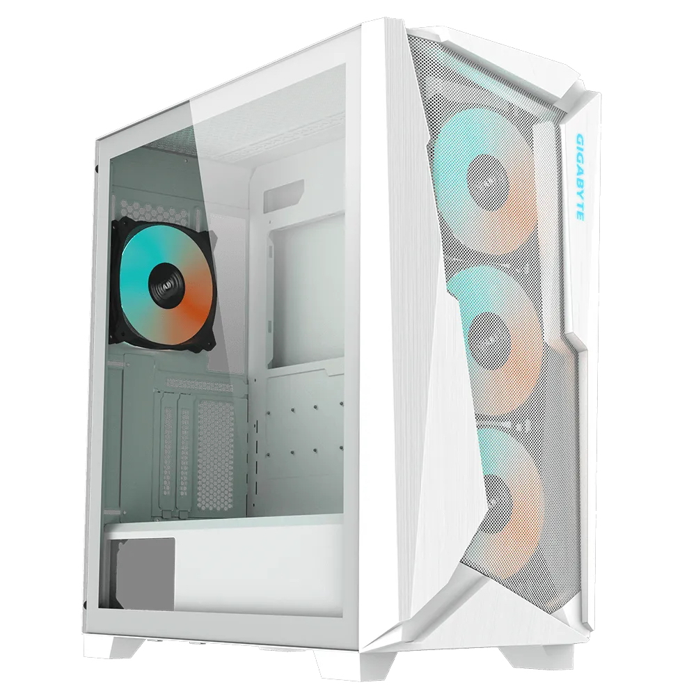 Корпус Gigabyte C301 Glass White GB-C301GW, без БП, E-ATX
