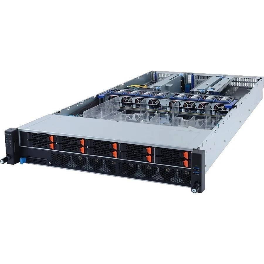 Серверная платформа GIGABYTE R292-4S1 2U, 4xLGA4189, 48xDDR4, 10x2.5", 2x10GbLan, 2x3200W