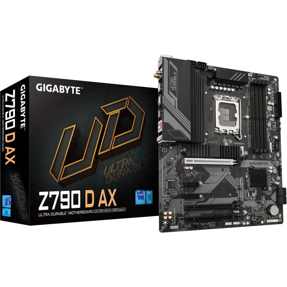 Материнская плата Gigabyte Z790 D AX, LGA1700, (HDMI, DP), 4xDDR V, ATX
