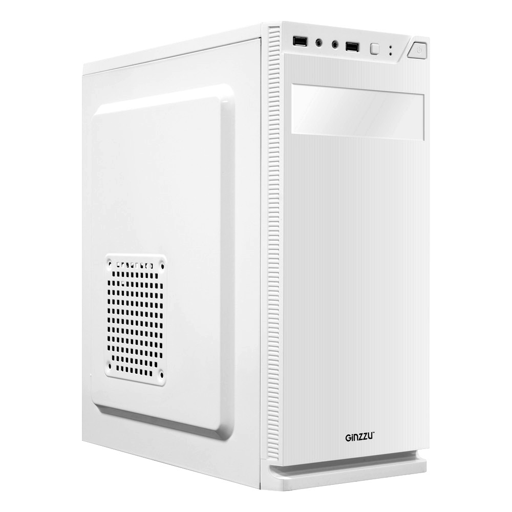 Корпус Ginzzu A220 white, без БП, ATX