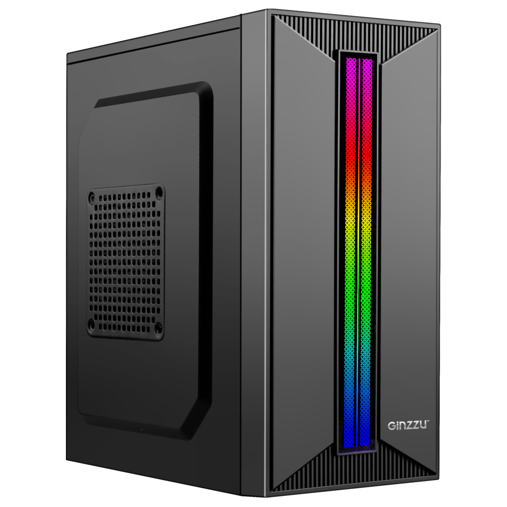 Корпус Ginzzu B350 черный, без БП, mATX
