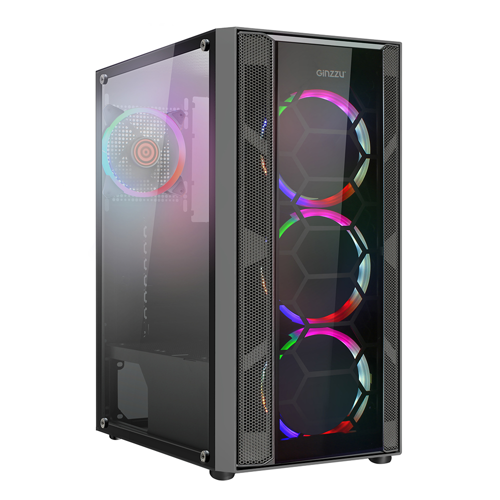 Корпус Ginzzu CL260 черный, без БП, ATX