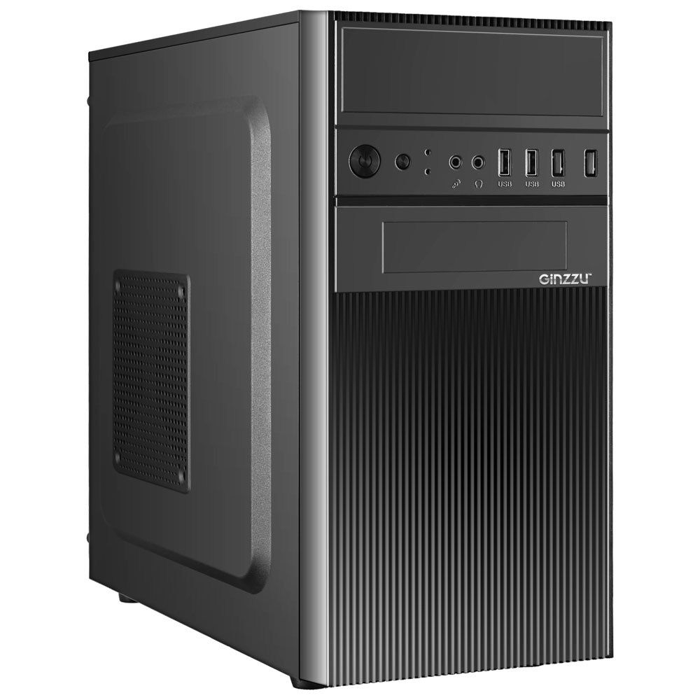 Корпус Ginzzu D190, без БП, mATX