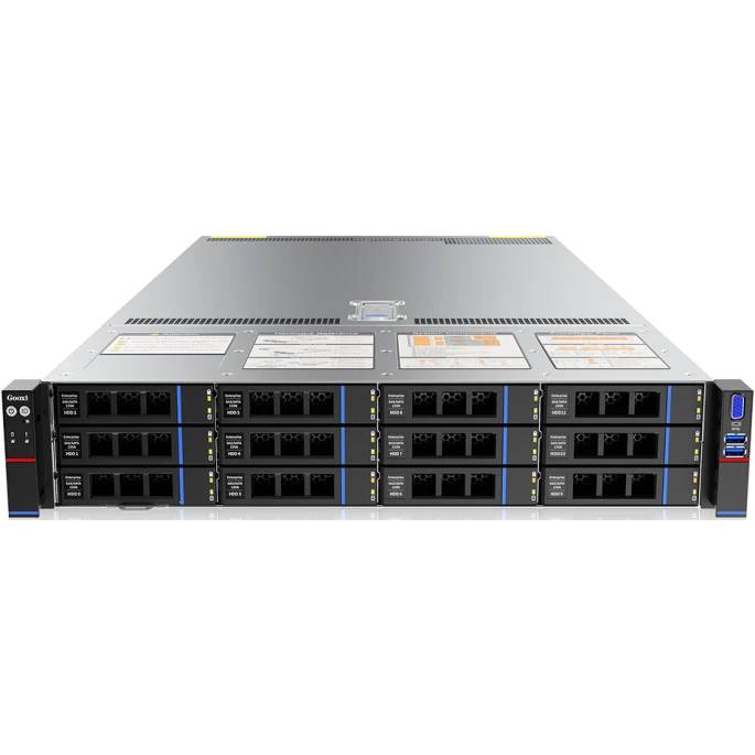 Серверная платформа Gooxi SL201-D12R-NV-G4 (0.95.002.1069) LGA4677, C741, 32xDDR V ECC, 12x2.5"/12x3.5", 1300Вт HS, 2U