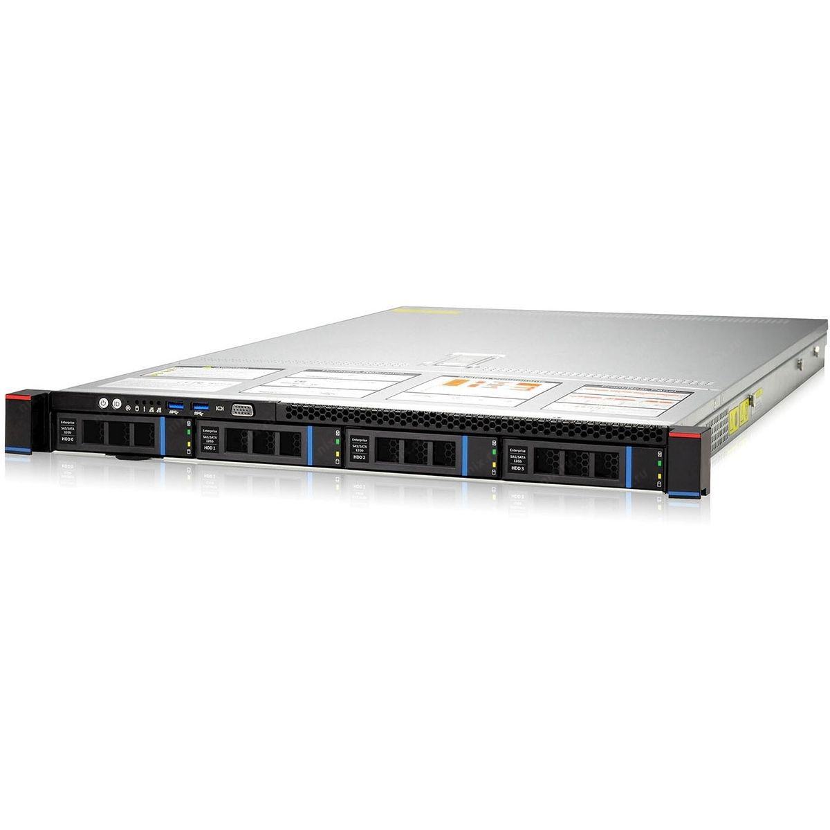Серверная платформа Gooxi SL101-D04R-G3 (0.95.001.1000) 2xLGA4189, C621A, 32xDDR IV, 4x2.5"/4x3.5", 2x1300Вт, 1U