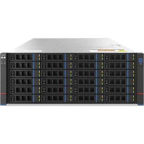 Серверная платформа Gooxi SR401-D24RE-G2 (SR401-D24RE-G2) 2xSP5, 24xDDR V ECC, 24x2.5"/3.5", 2x1GbLan, 2x800Вт, 4U