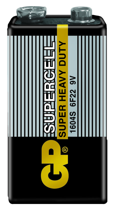 Батарейка Крона, GP Supercell 6F22 1604SLF, 9V