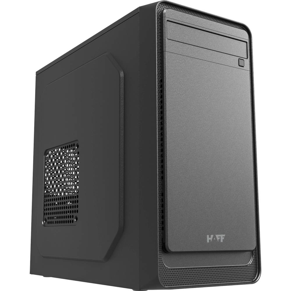 Корпус HAFF 2819-U3 черный, без БП, mATX