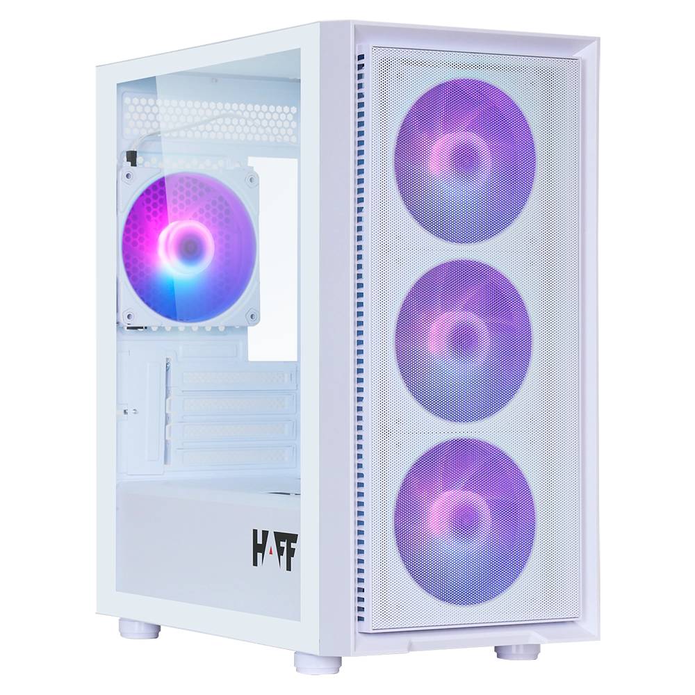 Корпус HAFF Flash, белый, без БП, mATX