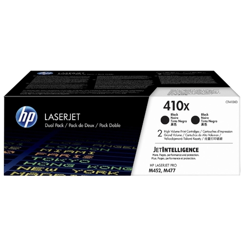 Картридж HP 410X, черный, двойной CF410XD