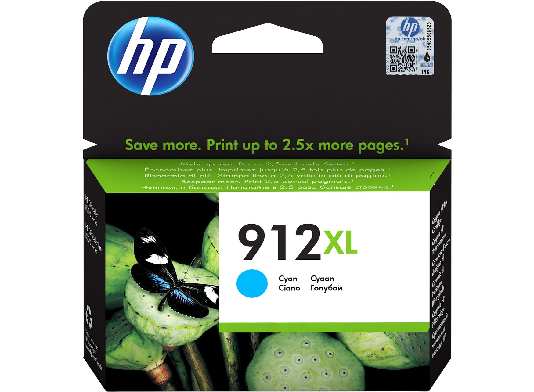 Картридж HP 912XL, голубой 3YL81AE