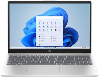 Ноутбук HP Laptop 15 15-fd0127dx (B4HN8UA), 15.6" IPS Touch, Core 7 150U/ 16Gb/ 512SSD/ W11/ Silver