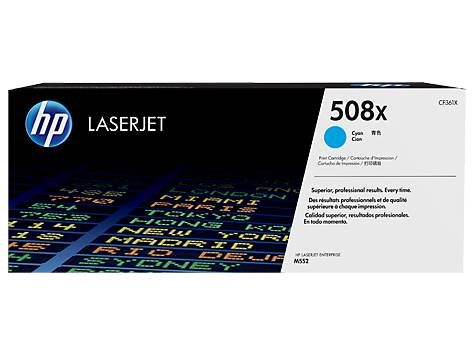 Картридж HP 508X, голубой CF361X