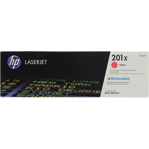 Картридж HP 201X, пурпурный CF403X