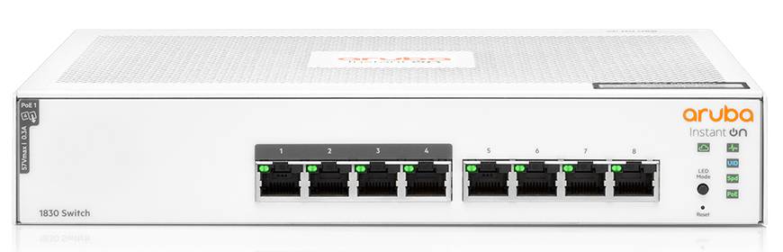 Коммутатор HP Aruba Instant On 1830 8G (JL811A), 8xLAN 1Gbps