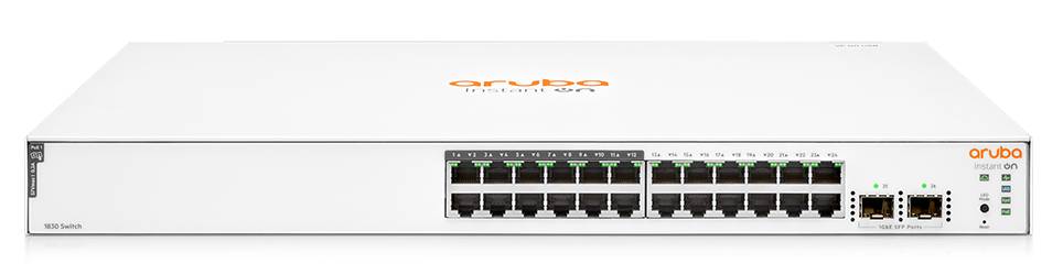 Коммутатор HP Aruba Instant On 1830 (JL812A), 24xLAN 1Gbps, 2xSFP