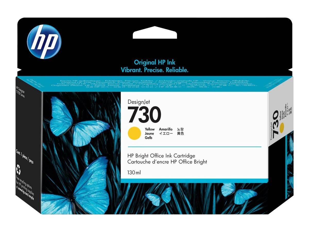 Картридж HP 730, желтый P2V64A