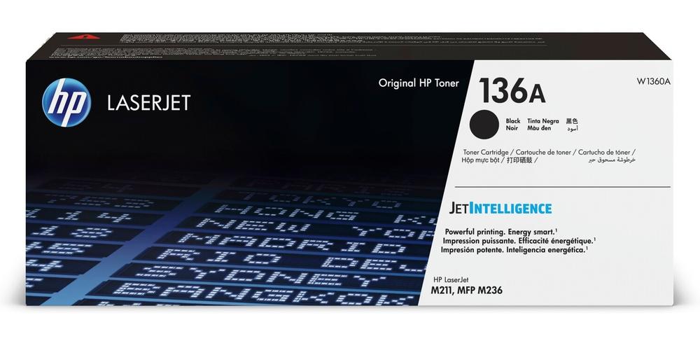 Картридж HP 136A, черный W1360A