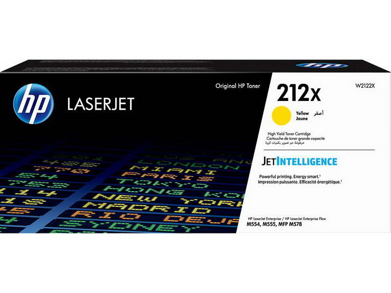 Картридж HP 212X, желтый W2122X