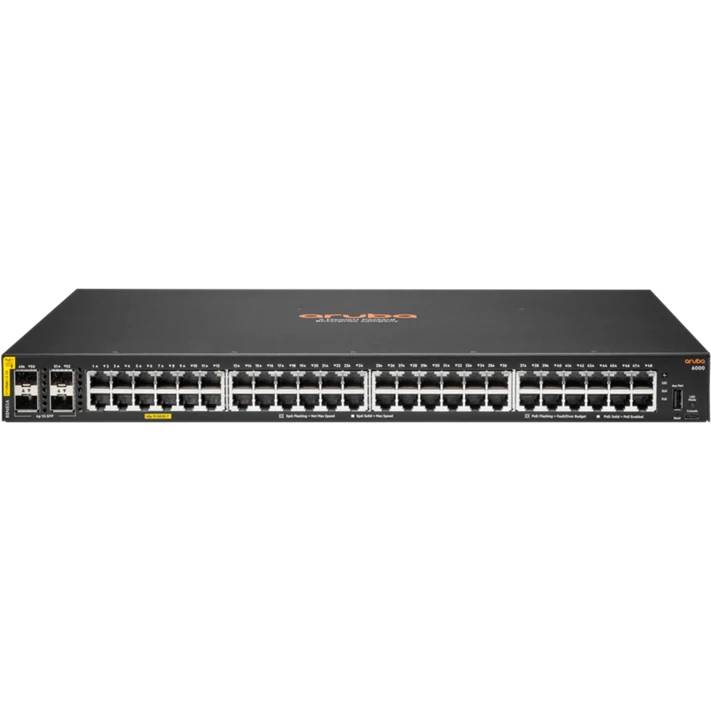 Коммутатор HPE R8N85A Aruba 6000, 48xLAN 1Gbps, 4xSFP+, PoE