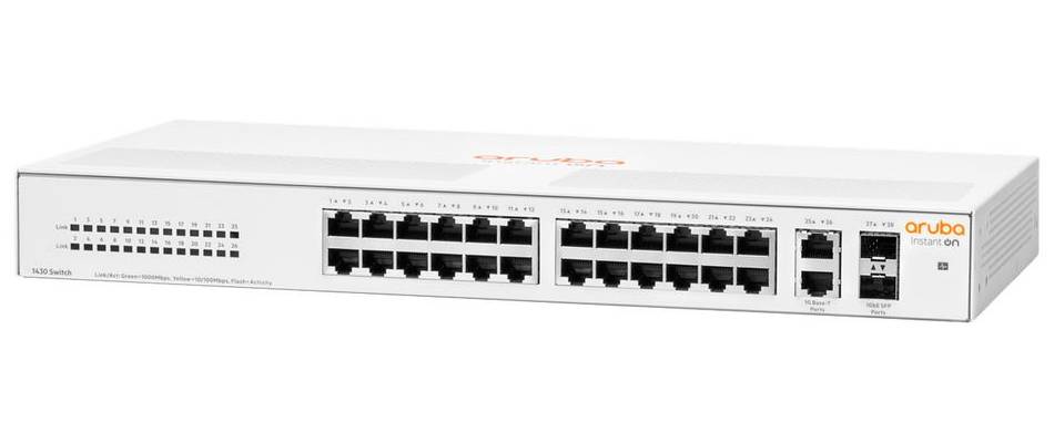 Коммутатор HPE R8R50A Aruba Instant On, 26xLAN 1Gbps, 2xSFP