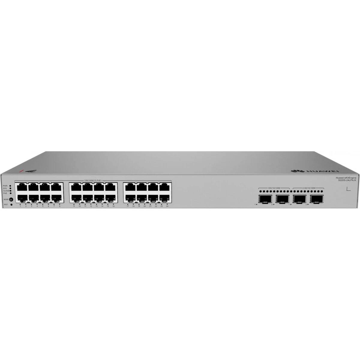 Коммутатор Huawei S220S-24LP4JX, 24xLAN 1Gbps, 2xSFP, 2xSFP+, PoE