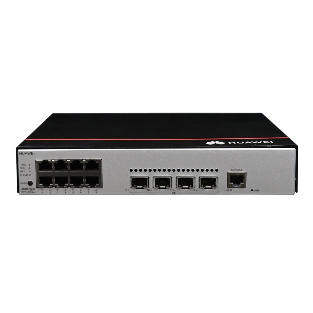 Коммутатор Huawei S5735-L8P4S-A-V2, 8xLAN 1GBps, 4xSFP, PoE+ (L-MLIC-S57L)