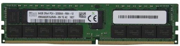 Серверная оперативная память 64Gb Hynix HMAA8GR7AJR4N-XN, DDR IV, PC-25600, 3200MHz, ECC, Reg