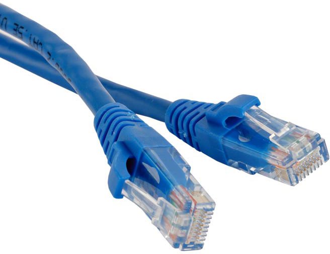 Патч-корд 1м, UTP cat.5e, Hyperline PC-LPM-UTP-RJ45-RJ45-C5e-1M-LSZH-BL, синий