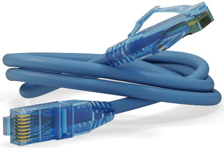 Патч-корд 1м, UTP cat.6, Hyperline PC-LPM-UTP-RJ45-RJ45-C6-1M-LSZH-BL, синий