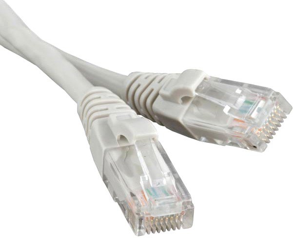 Патч-корд 5м, UTP cat.6, Hyperline PC-LPM-UTP-RJ45-RJ45-C6-5M-LSZH-GY, серый