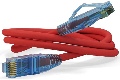 Патч-корд 5м, UTP cat.6, Hyperline PC-LPM-UTP-RJ45-RJ45-C6-5M-LSZH-RD, красный