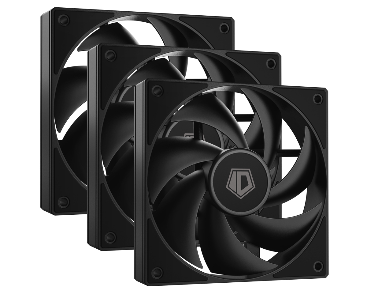 Вентилятор 12x12см ID-Cooling AF-125-K TRIO Black, 3шт