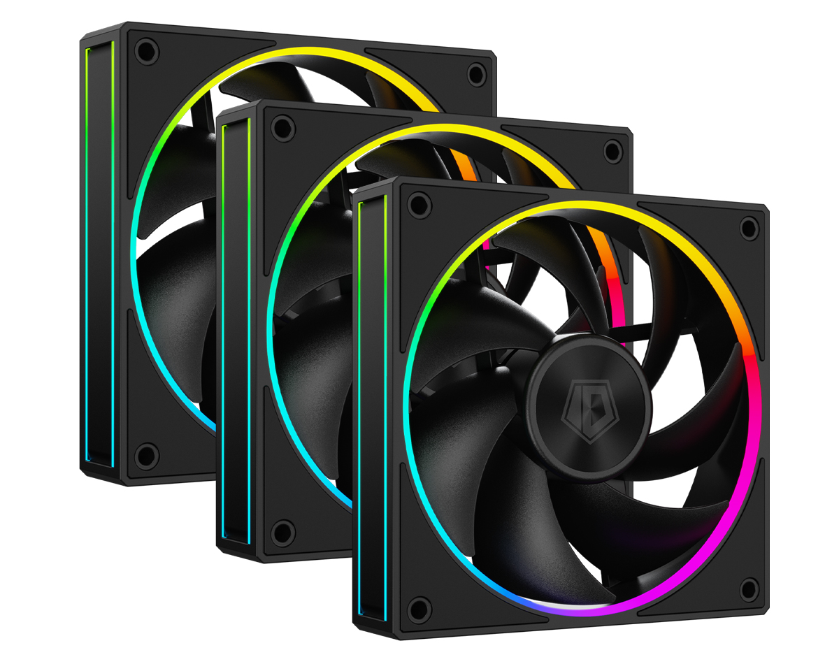 Вентилятор 12x12см ID-Cooling AF-127-ARGB-K TRIO Black, 3шт