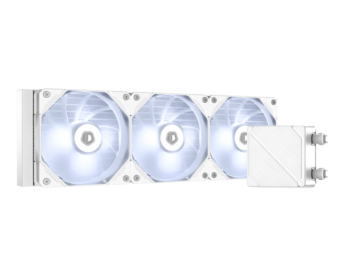 Жидкостное охлаждение ID-Cooling DashFlow 360 Basic White, 350W (LGA1700 Ready)