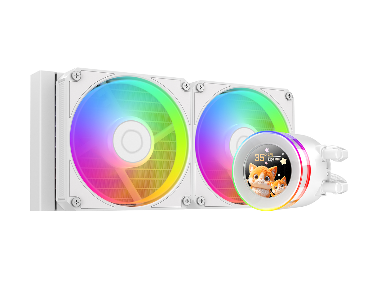 Жидкостное охлаждение ID-Cooling SL240 V2 WHITE, 300W (LGA1700 Ready)