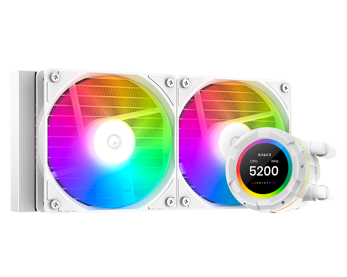 Жидкостное охлаждение ID-Cooling SL240 XE WHITE, 300W (LGA1700 Ready)