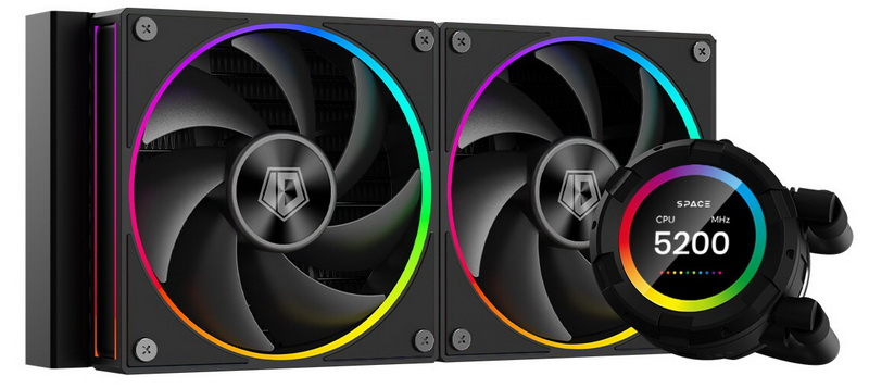 Жидкостное охлаждение ID-Cooling SL240 Black, 300W (LGA1700 Ready)