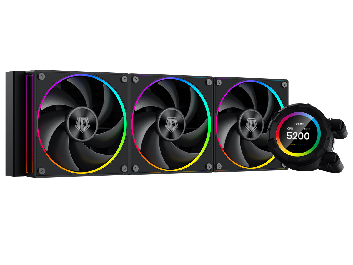Жидкостное охлаждение ID-Cooling SL360 Black, 350W (LGA1700 Ready)