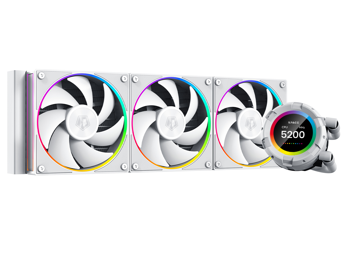 Жидкостное охлаждение ID-Cooling SL360 White, 350W (LGA1700 Ready)