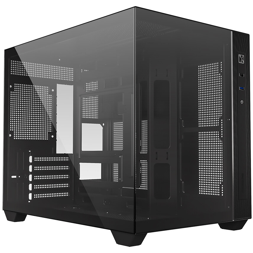 Корпус ID-Cooling VIEW 500 Black, без БП, mATX